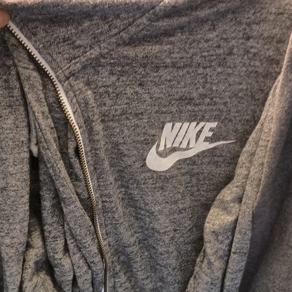 Nike Gray Zip-Up Hoodie